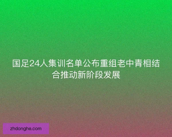 国足24人集训名单公布重组老中青相结合推动新阶段发展 国足24人集训名单公布重组老中青相结合推动新阶段发展